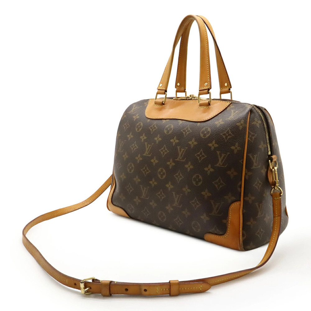 Louis Vuitton Tote Monogram Shoulder Bag Retiro Handbag Crossbody Brown